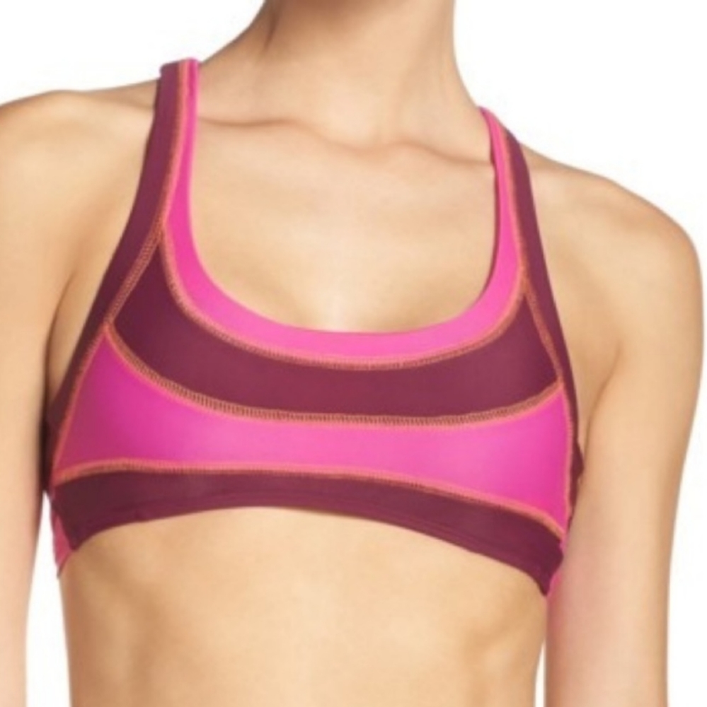 BCA by Rebecca Virtue Tie Back Swim Top NWT M